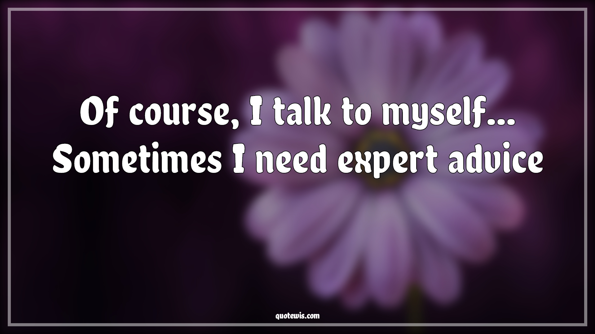 Of course, I talk to myself... Sometimes I need expert advice - Anonymous Quotes |  Funny Quotes, Short funny Quotes, Developers Quotes, Short coding Quotes, Short Quotes, Myself Quotes, Expert Quotes, Advice Quotes,