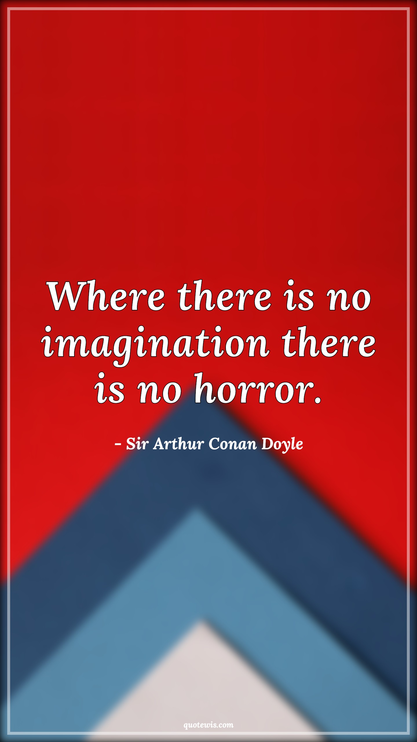 Where there is no imagination there is no horror. -  Sir Arthur Conan Doyle Quotes |  Sherlock holmes Quotes, Imagination Quotes, Horror Quotes,