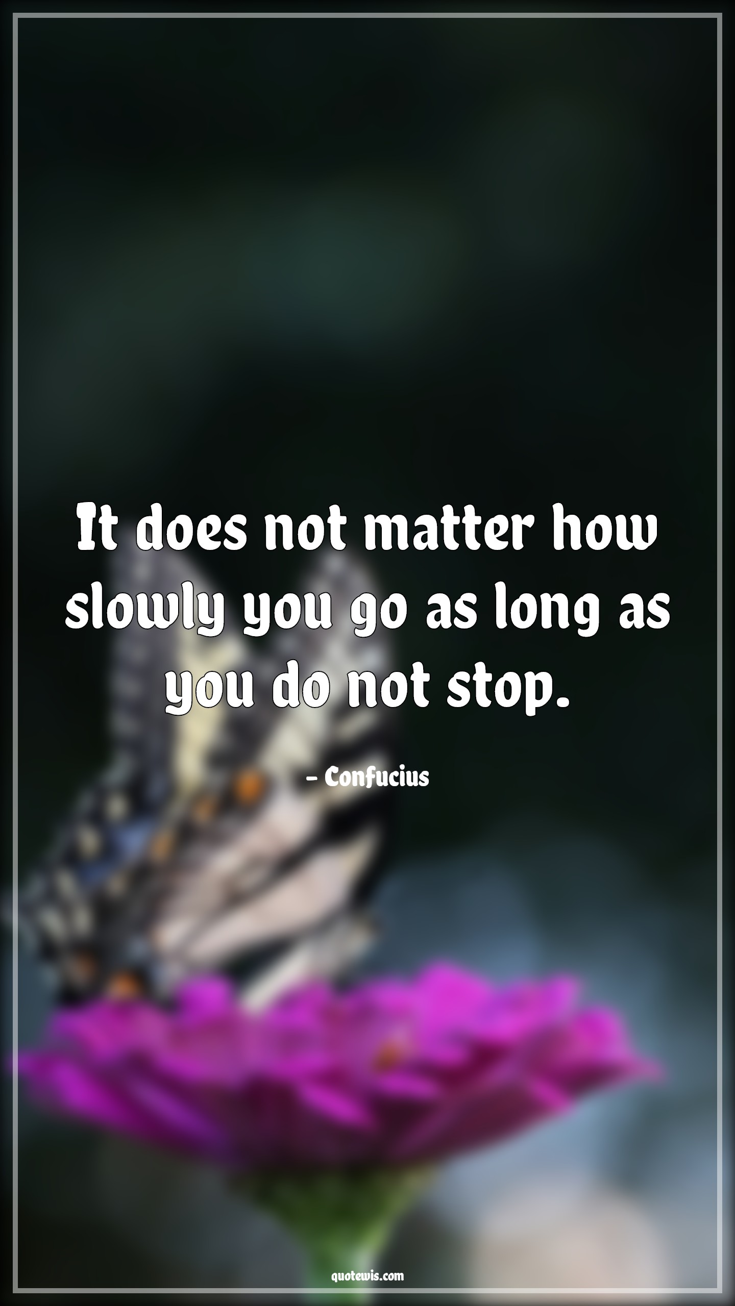 It does not matter how slowly you go as long as you do not stop. - Confucius Quotes |  Do not stop Quotes, Trying Quotes, Learning Quotes, Mistake Quotes, Motivational Quotes,