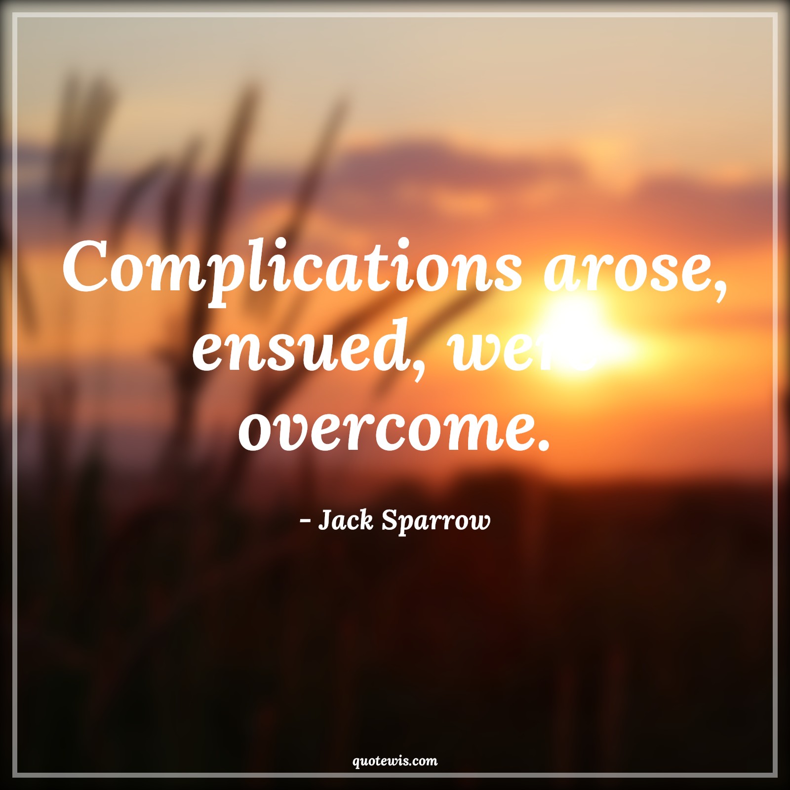 Complications arose, ensued, were overcome. - Jack Sparrow Quotes |  Movie Quotes, Pirates of the caribbean Quotes,